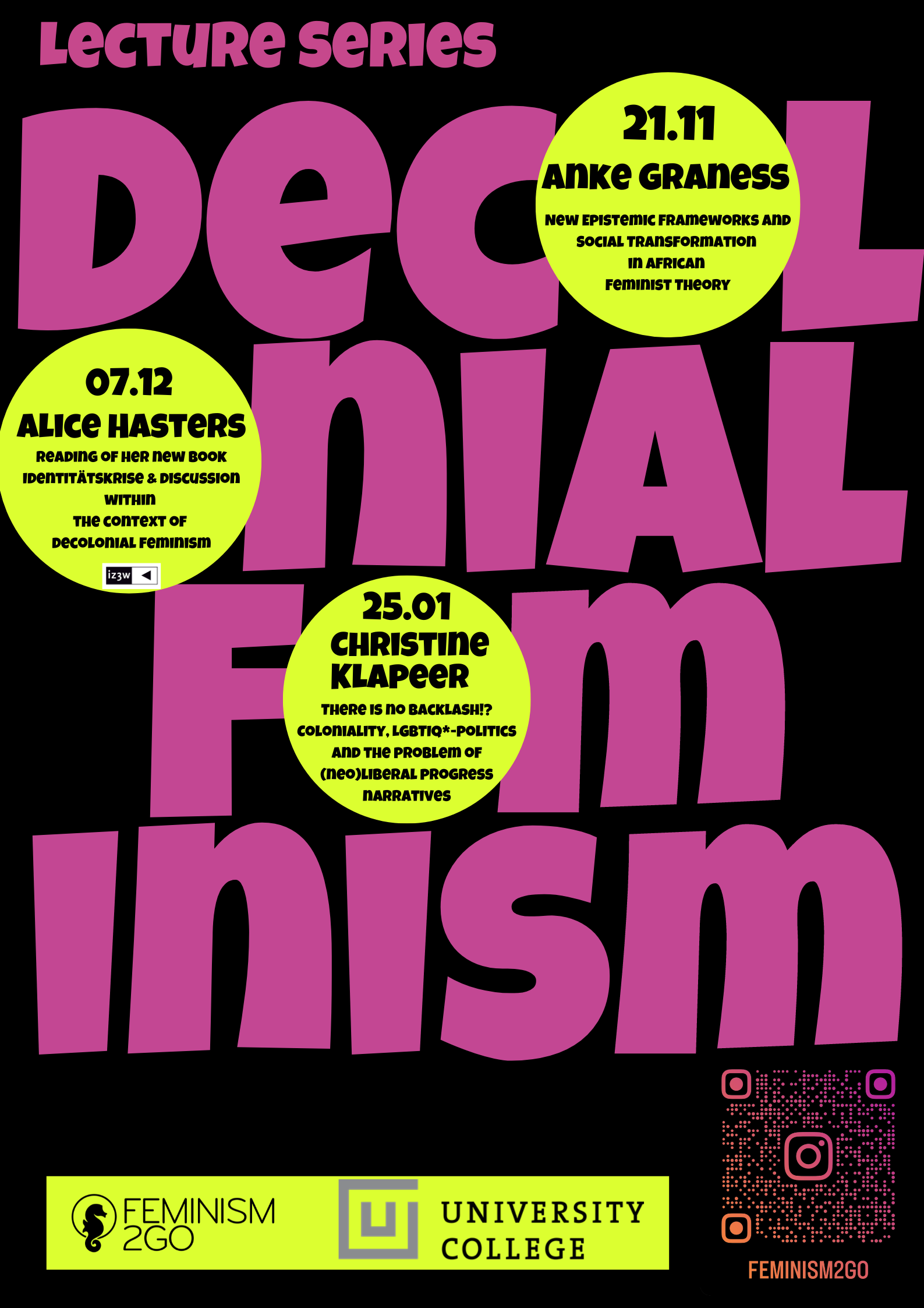 Decolonial Feminism Veranstalungsreihe