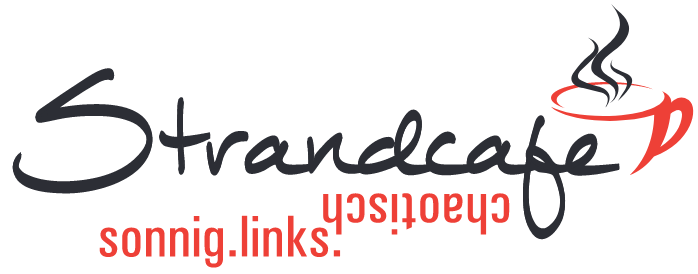 Logo Strandcafe - sonnig, links, chaotisch