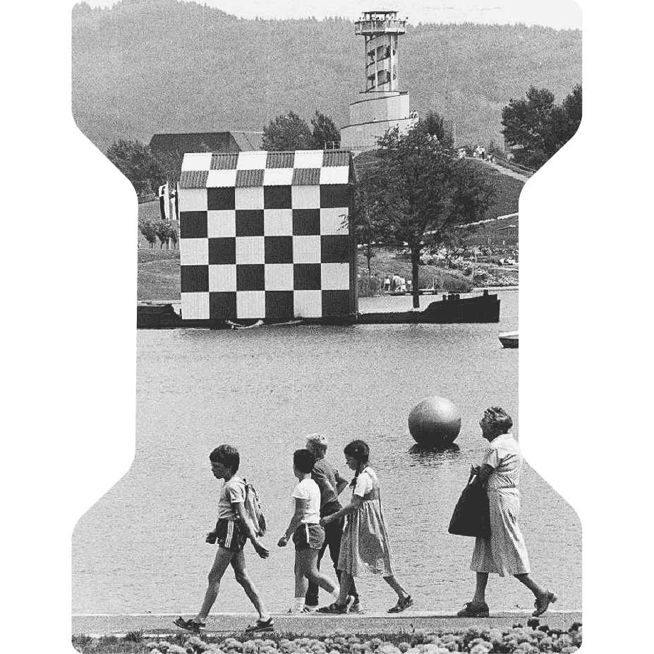 Biennale für Freiburg 2 – Pflaster: Utopien am Flückiger See