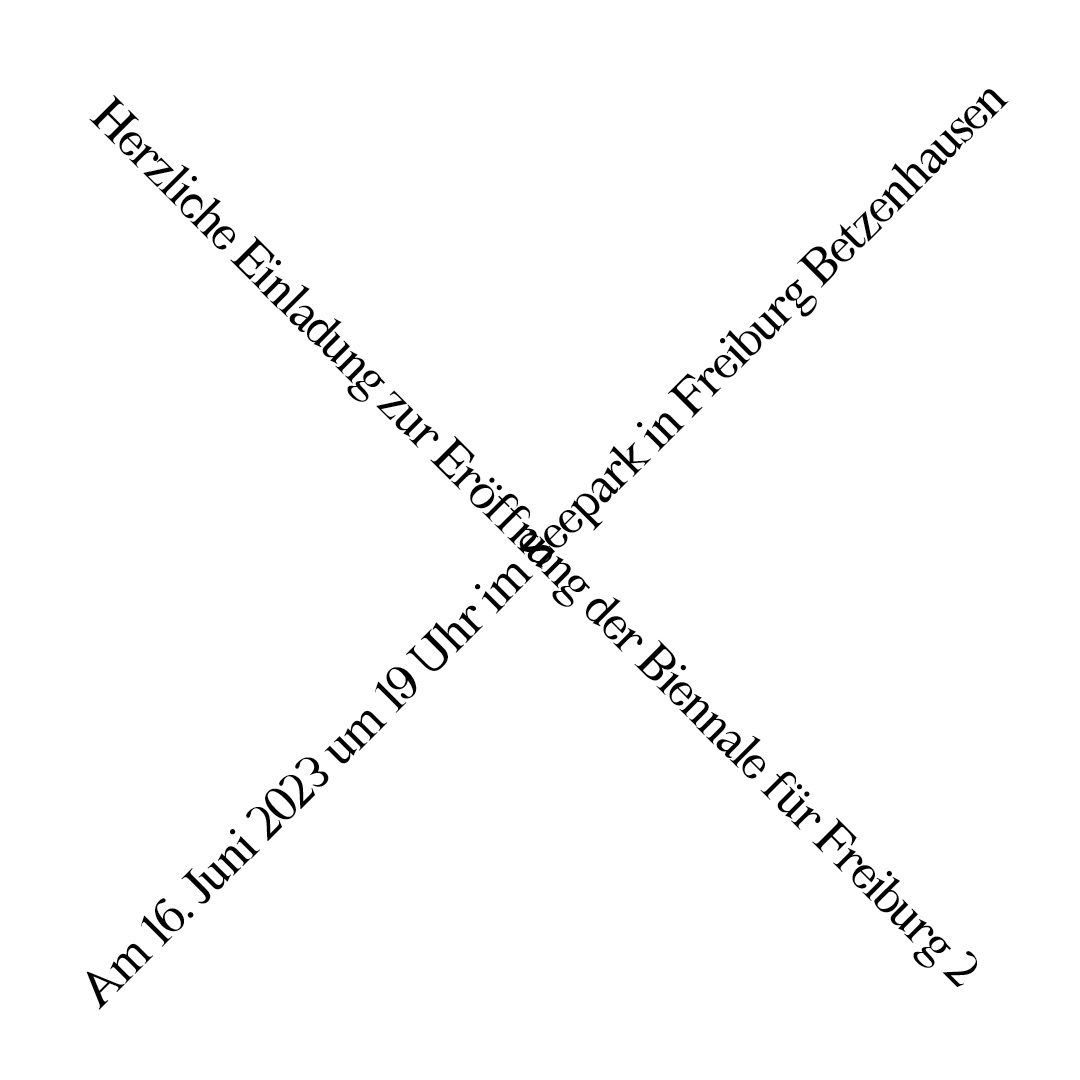 Einladung Biennale für Freiburg 2